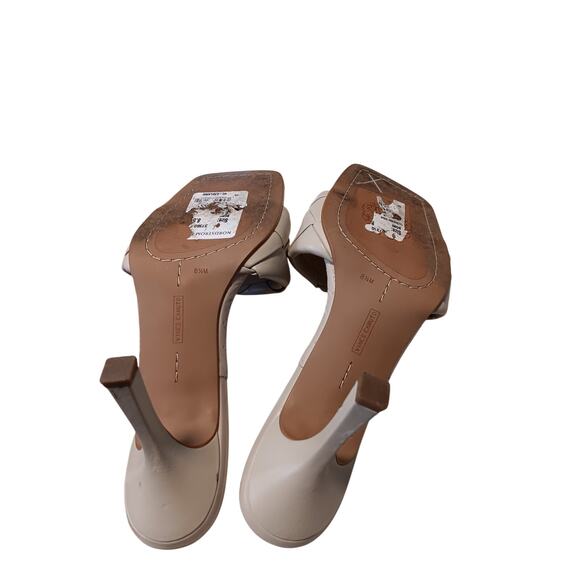 Vince Camuto Brelanie Woven Cream Heel sandal size 8.5 Mules - Picture 6 of 6
